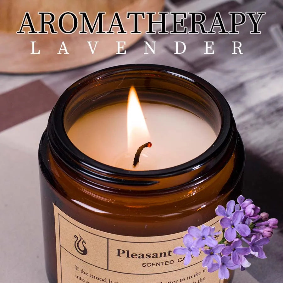 Lavender Scented decorative candle.