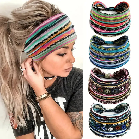 Fashion Wide Headbands Sweat-absorbent