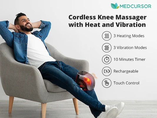 Cordless Knee Massager with Heat.