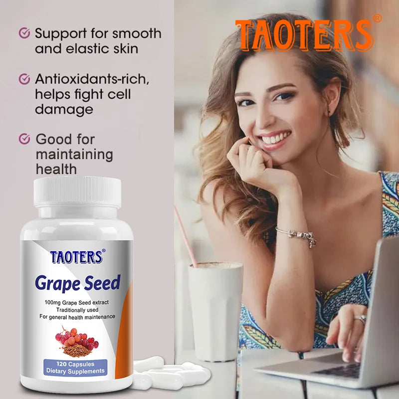 Grape Seed Capsules: Rich in Antioxidants To Support Skin Health