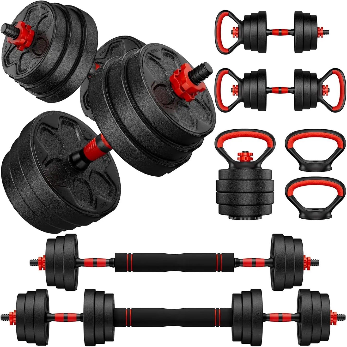 Adjustable Dumbbell Set, 20-90lbs.