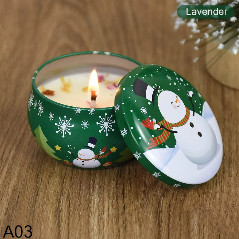 Christmas Aromatherapy Candle Jar.