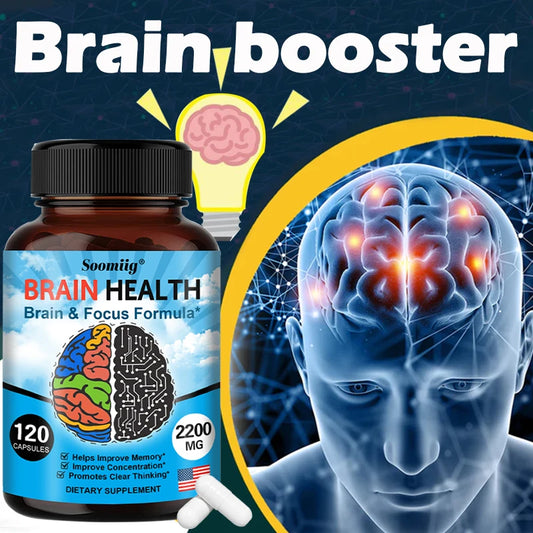 Brain Booster with Vitamin B6, B12 supplement to support memory,
