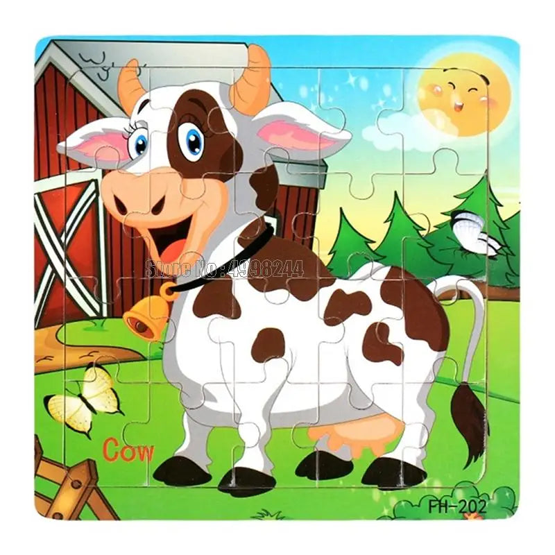 20pcs Wooden Educational Jigsaw Puzzle