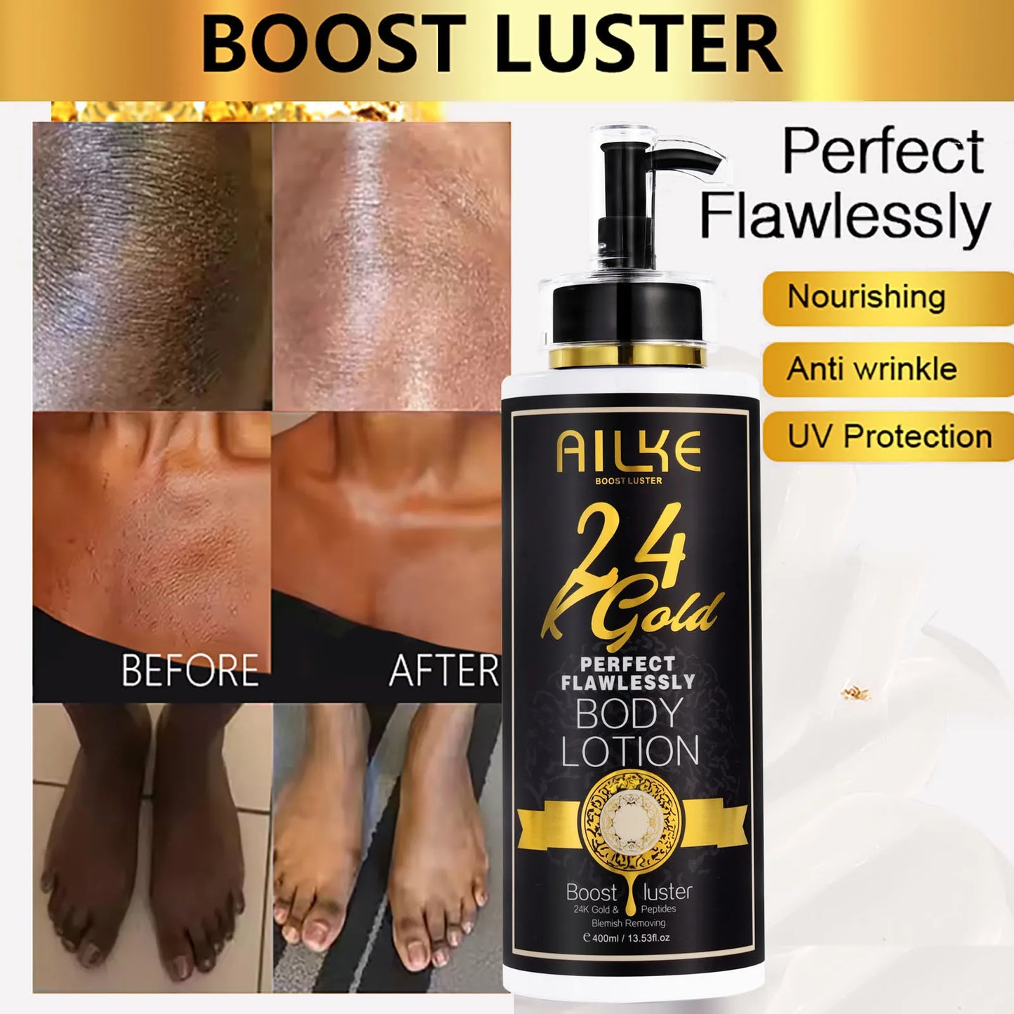 24k Gold Whitening Range For All Skin Types.