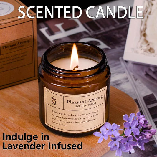 Lavender Scented decorative candle.