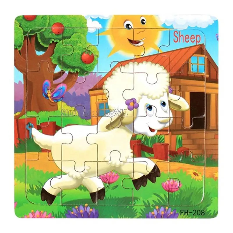 20pcs Wooden Educational Jigsaw Puzzle