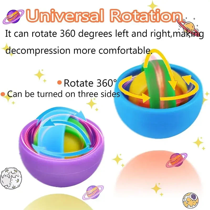 3D Rotation Ball Fidget Sensory Hand Fidget Spinner