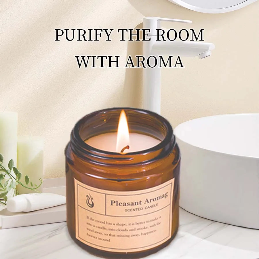 Lavender Scented decorative candle.