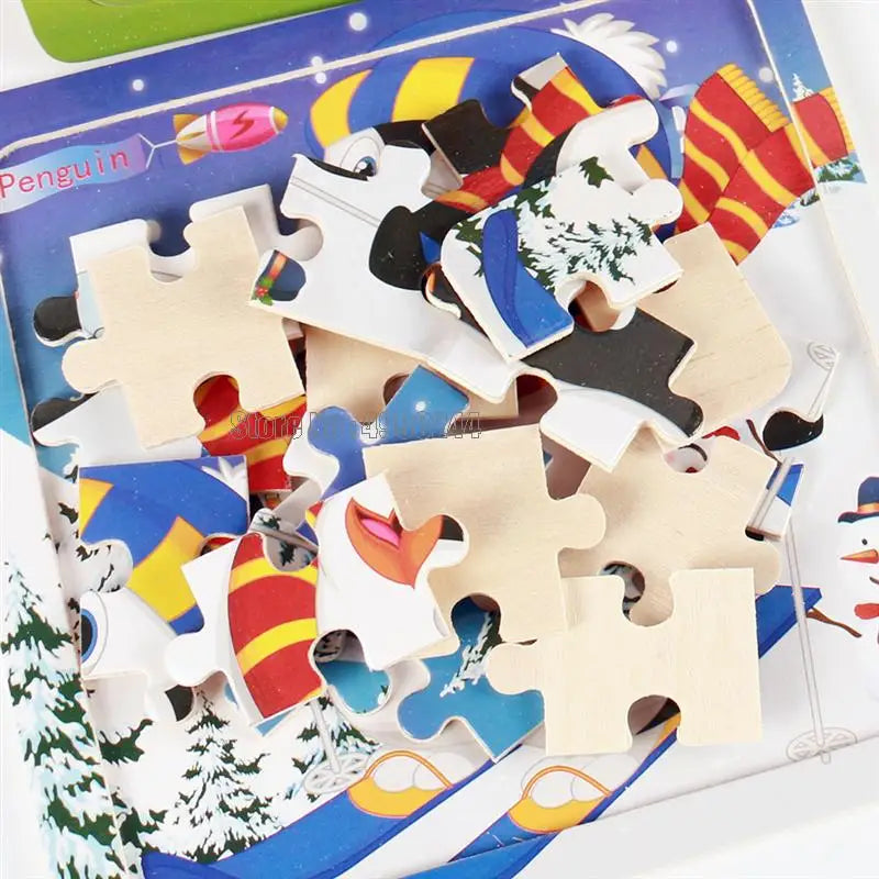 20pcs Wooden Educational Jigsaw Puzzle