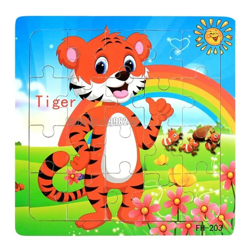 20pcs Wooden Educational Jigsaw Puzzle