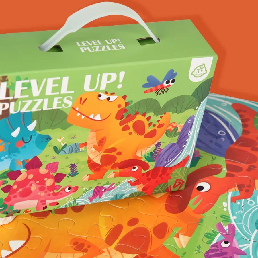 Montessori Kids cartoon puzzles.