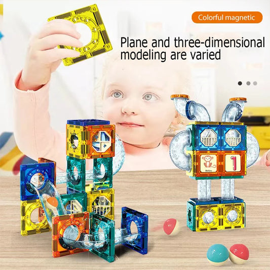 Children's Pipe Magnetic Building Blocks.