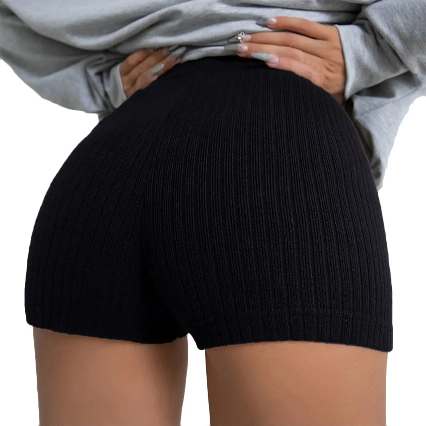 Women's Slim Fit Solid Color Hot Pants.