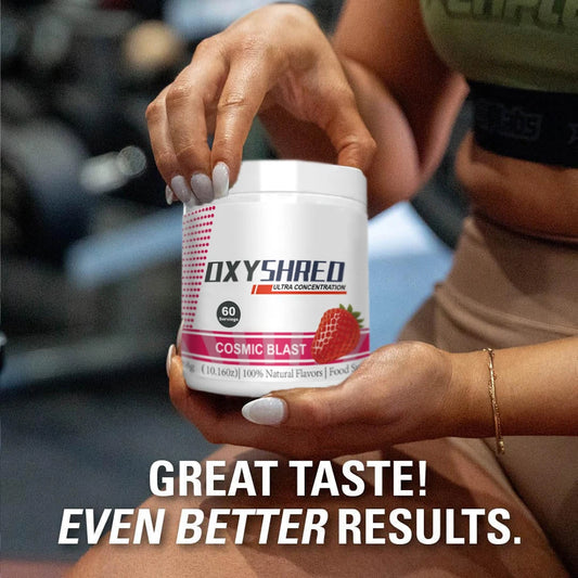 Oxyshred Sport Pre Workout powder.