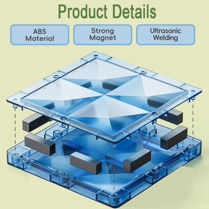 Lighting Magnetic Tiles.