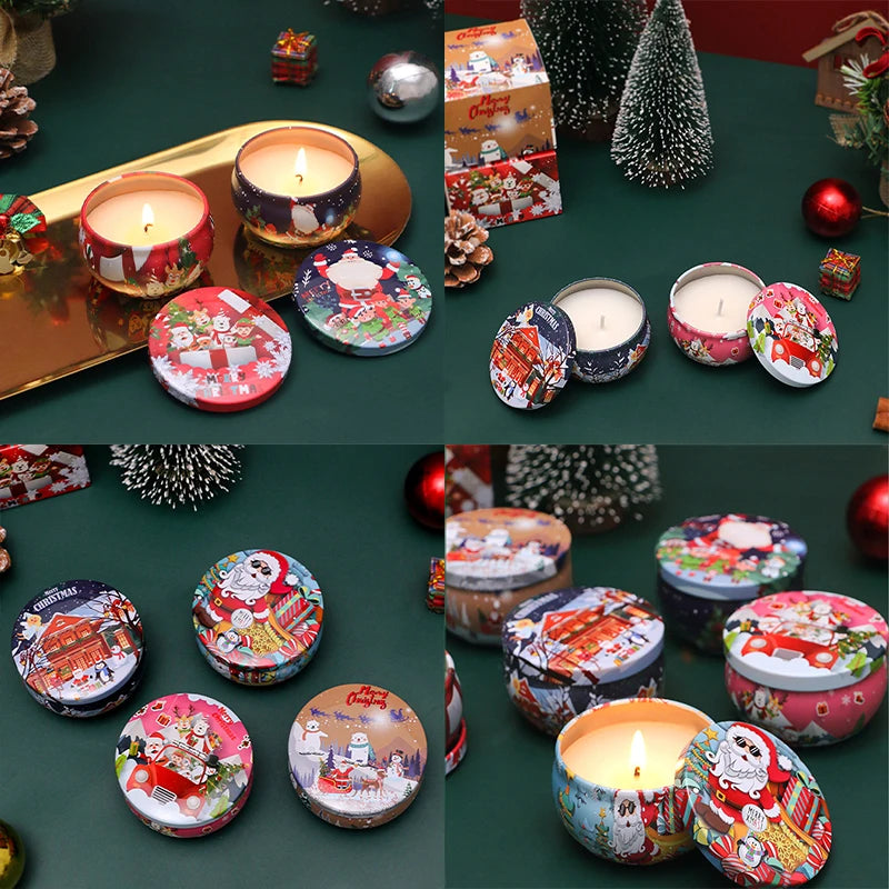 Christmas Scented Candles Set.