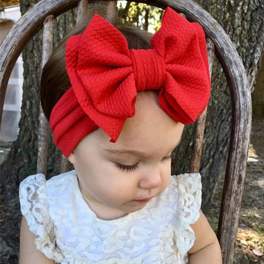 Big Double Layer Hair Bow Headband For Baby Girls