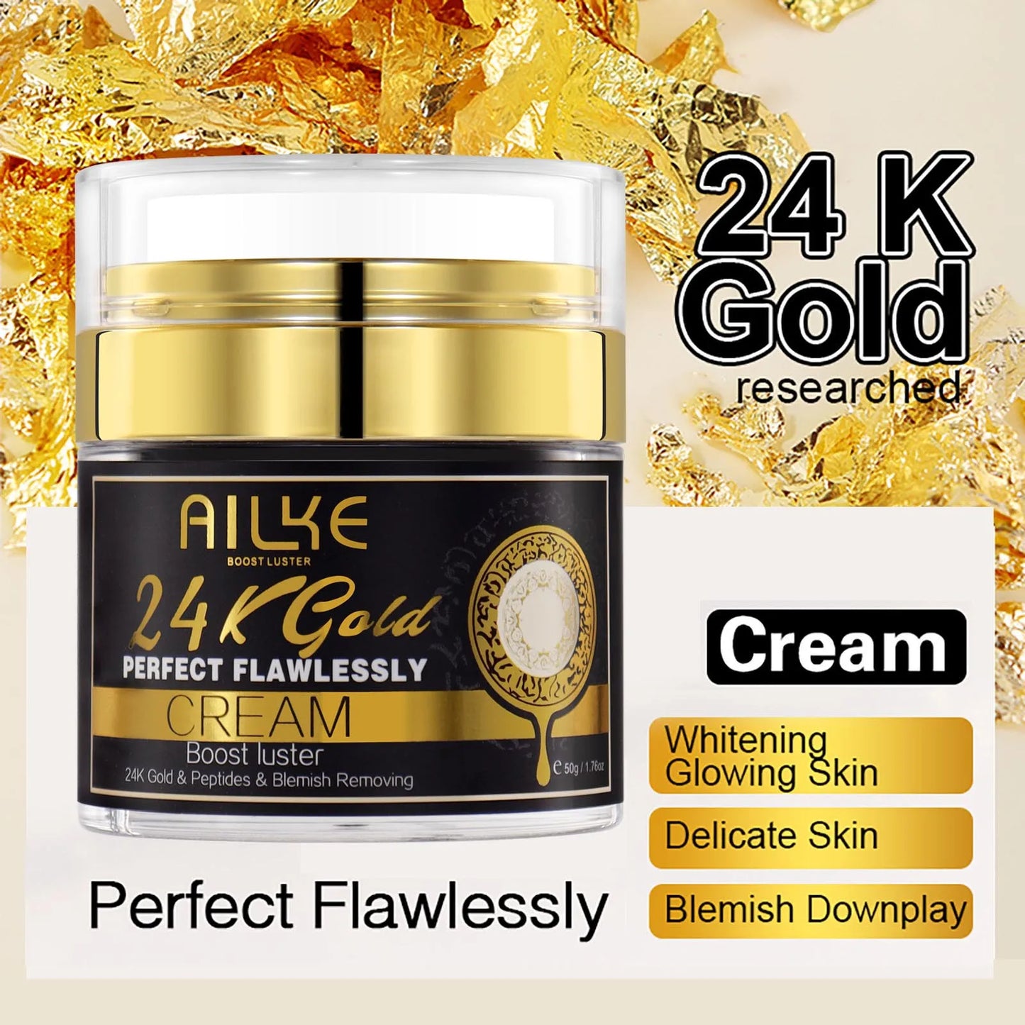 24k Gold Whitening Range For All Skin Types.