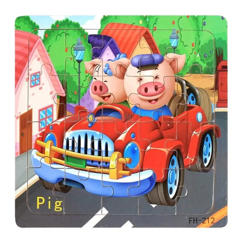 20pcs Wooden Educational Jigsaw Puzzle