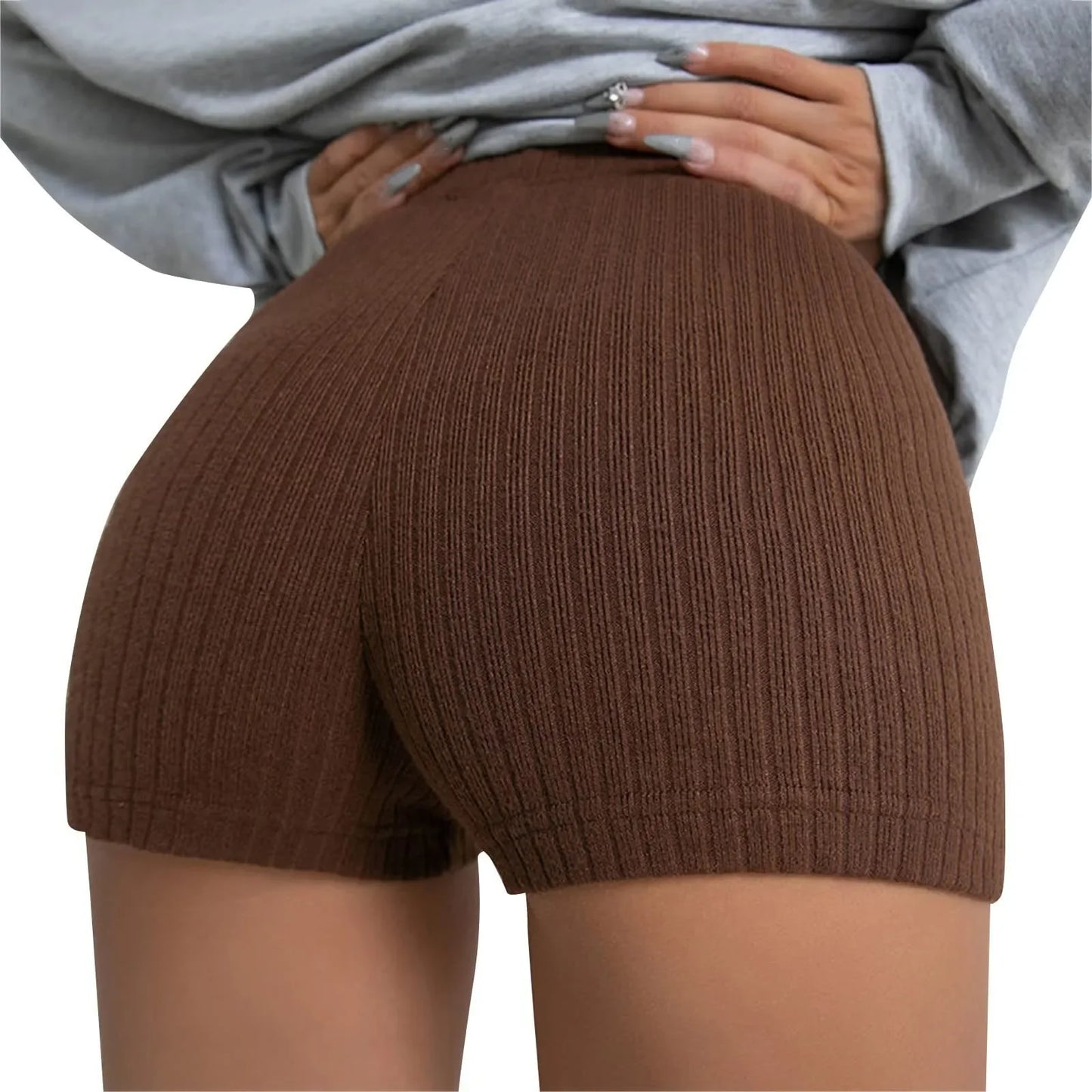 Women's Slim Fit Solid Color Hot Pants.