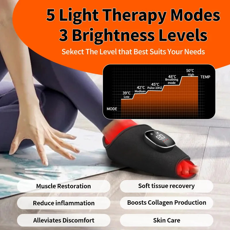 Ankle Red Light Therapy Massage Belt