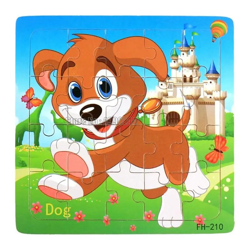 20pcs Wooden Educational Jigsaw Puzzle