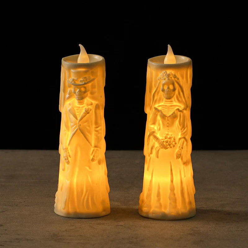 Halloween Party Bride Groom LED Candle.