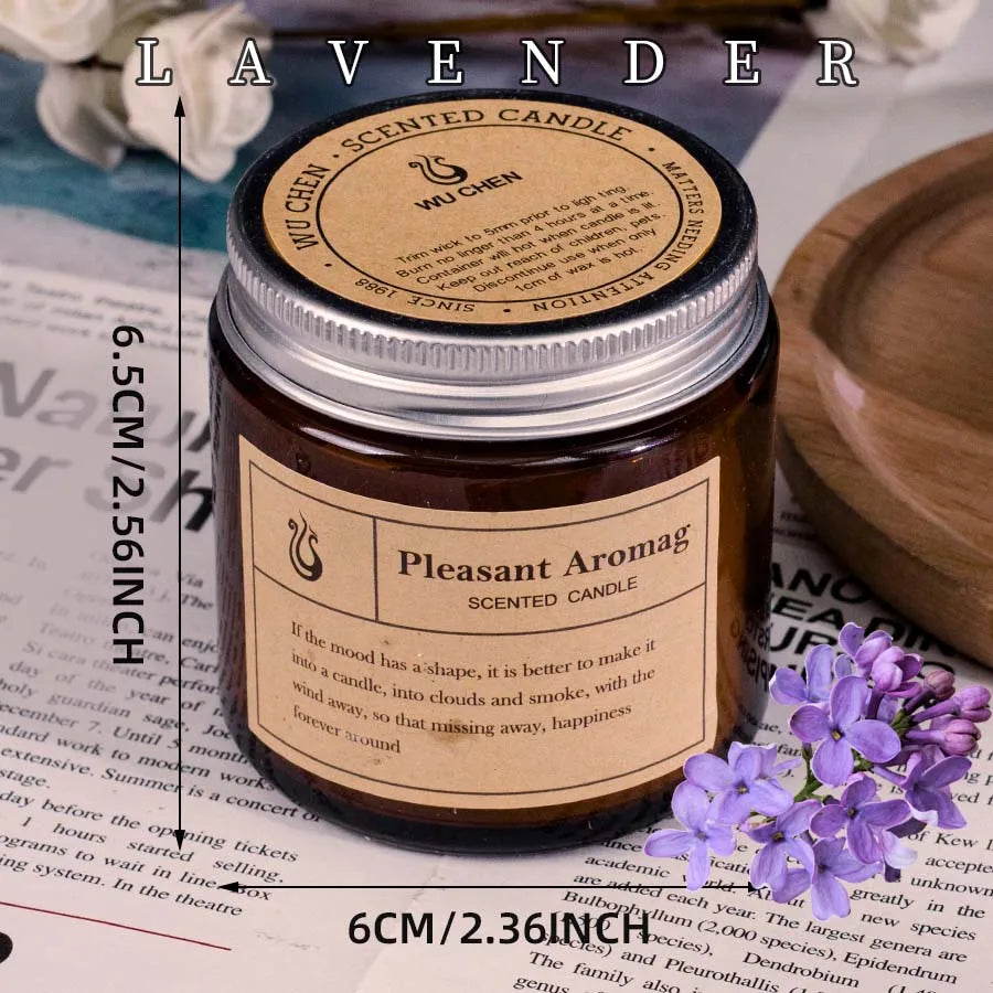 Lavender Scented decorative candle.