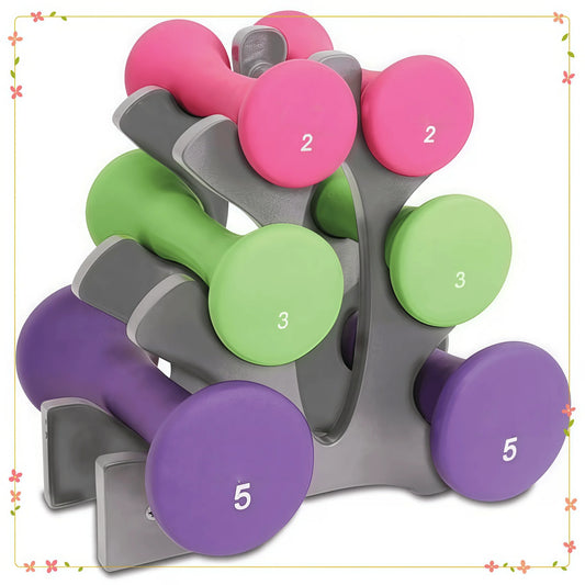Hourglass Neoprene Dumbbell Set