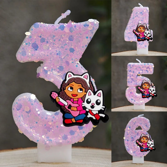 Gabby's Dollhouse Candle Numbers.