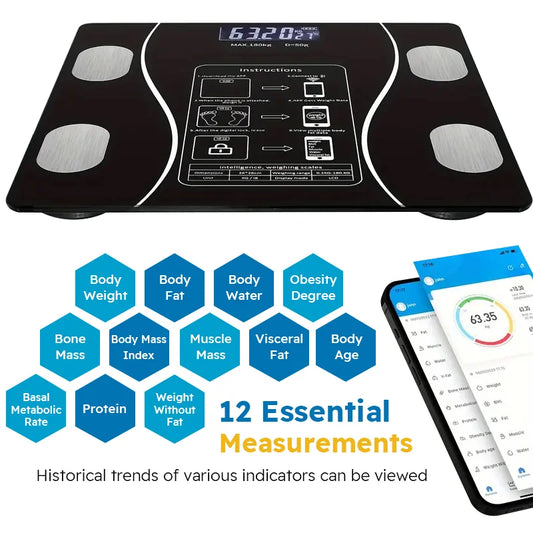Smart Body Scale Wireless  Weight Scale Body Composition Analyzer