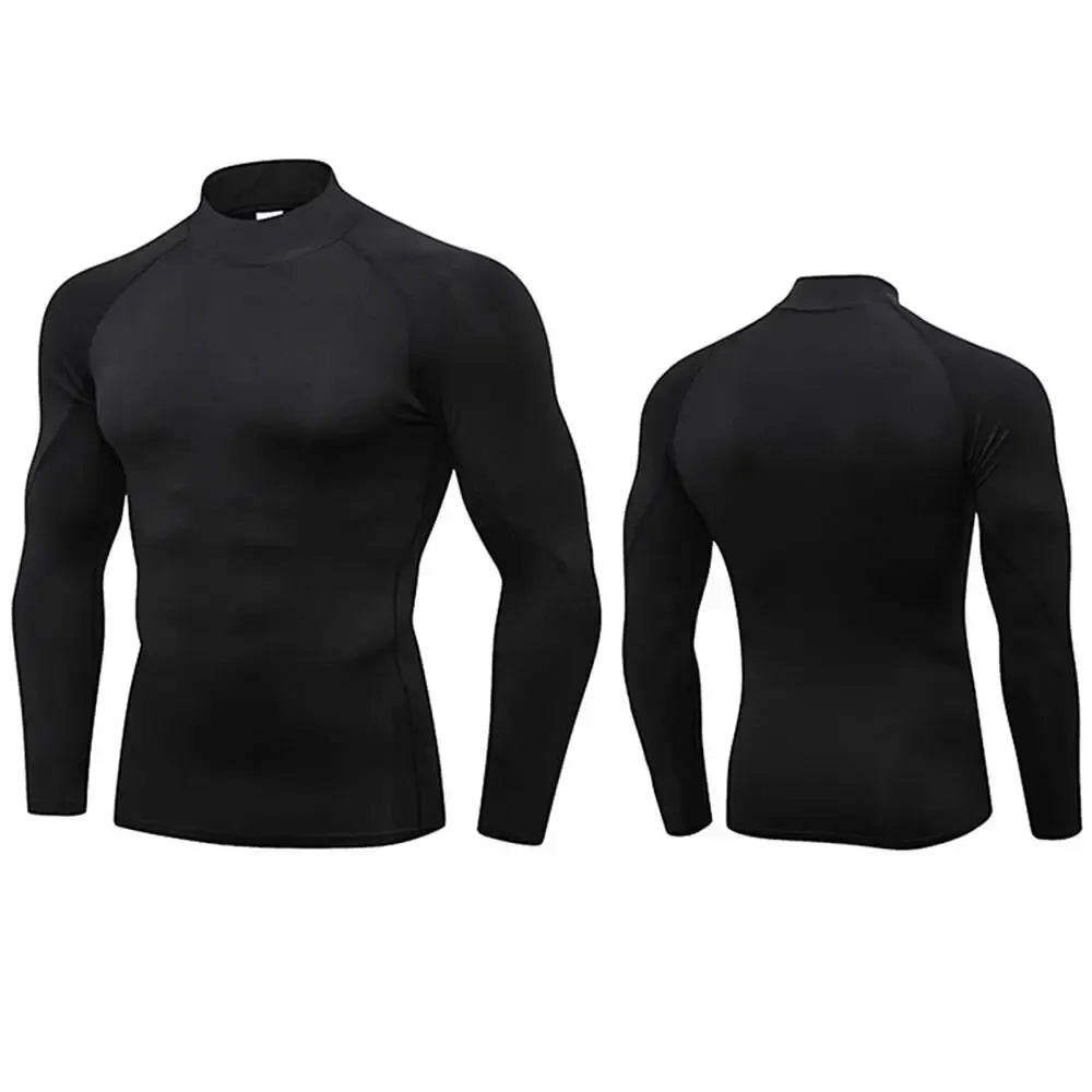 Men's Turtleneck Quick dry shirts.