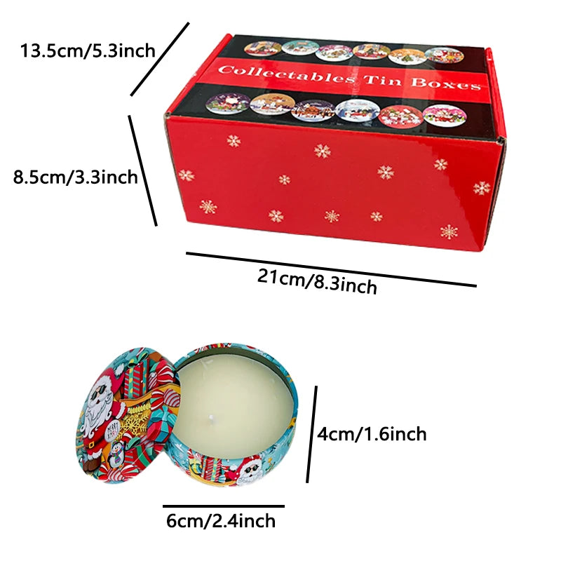 Christmas Scented Candles Set.