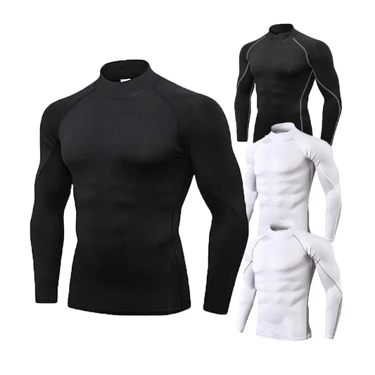 Men's Turtleneck Quick dry shirts.