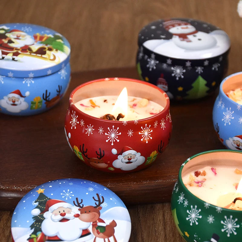 Christmas Aromatherapy Candle Jar.