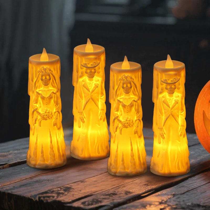 Halloween Party Bride Groom LED Candle.