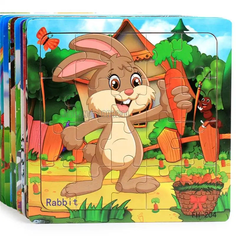 20pcs Wooden Educational Jigsaw Puzzle