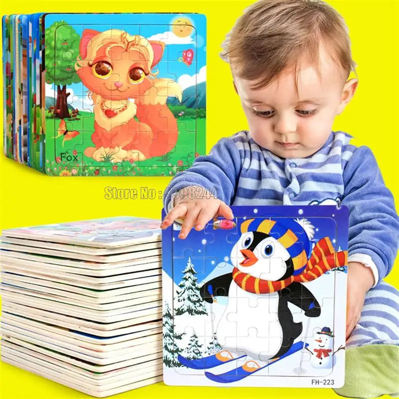 20pcs Wooden Educational Jigsaw Puzzle