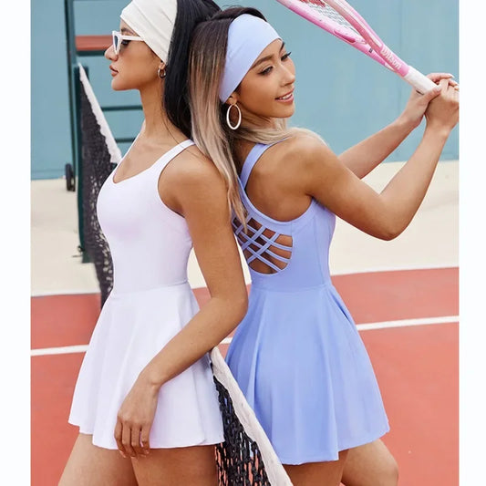 Tennis Dress One-Pieces Jumpsuits Slim Fit Skorts