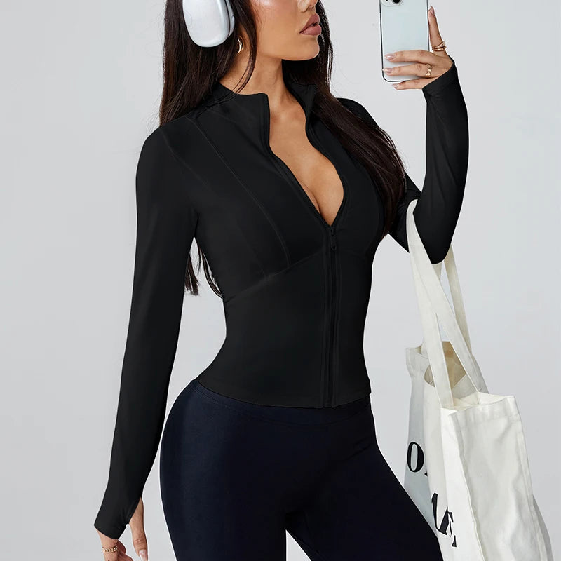 Women's summer slimming sports jacket.