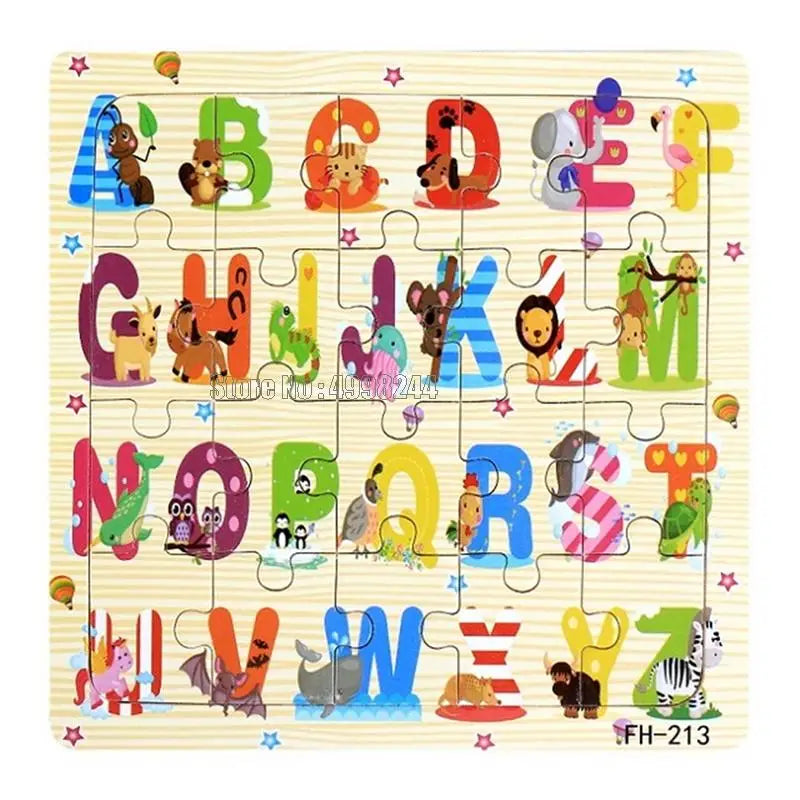 20pcs Wooden Educational Jigsaw Puzzle