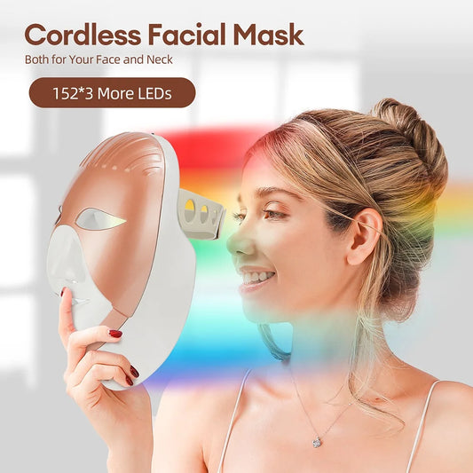 LED Face Neck Mask Skin Rejuvenation Repair