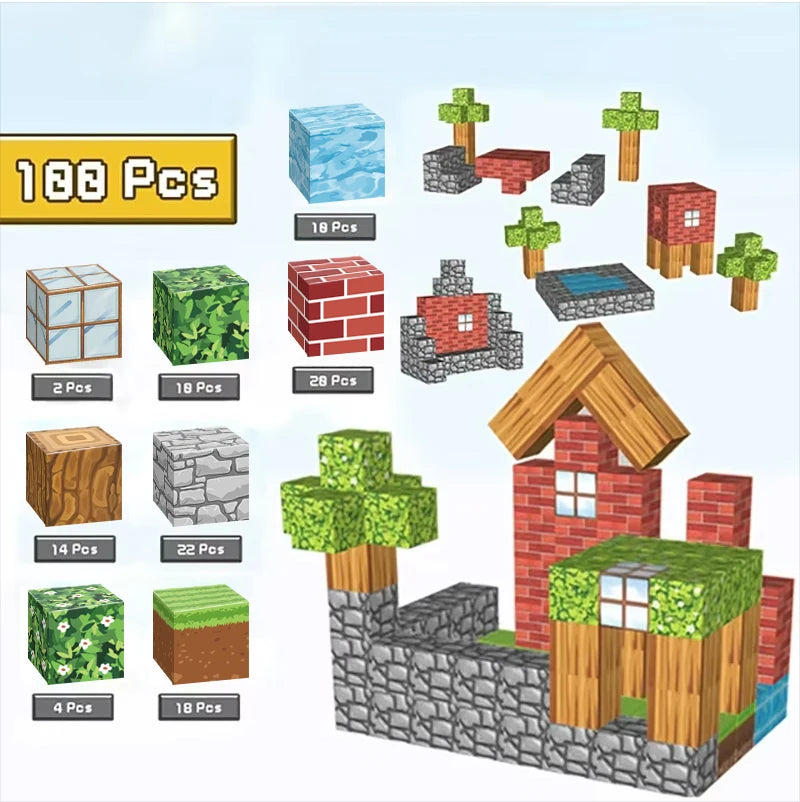 Magnetic Building Cubes Set.