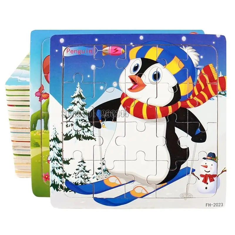 20pcs Wooden Educational Jigsaw Puzzle