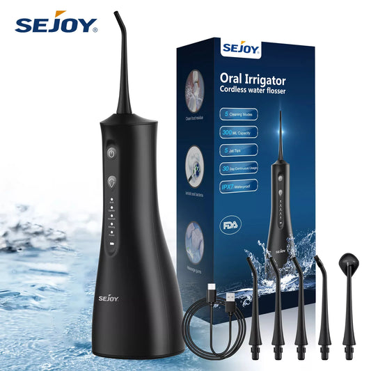 Sejoy Cordless Water Flosser for Teeth Cleaning