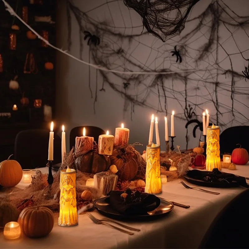 Halloween Party Bride Groom LED Candle.