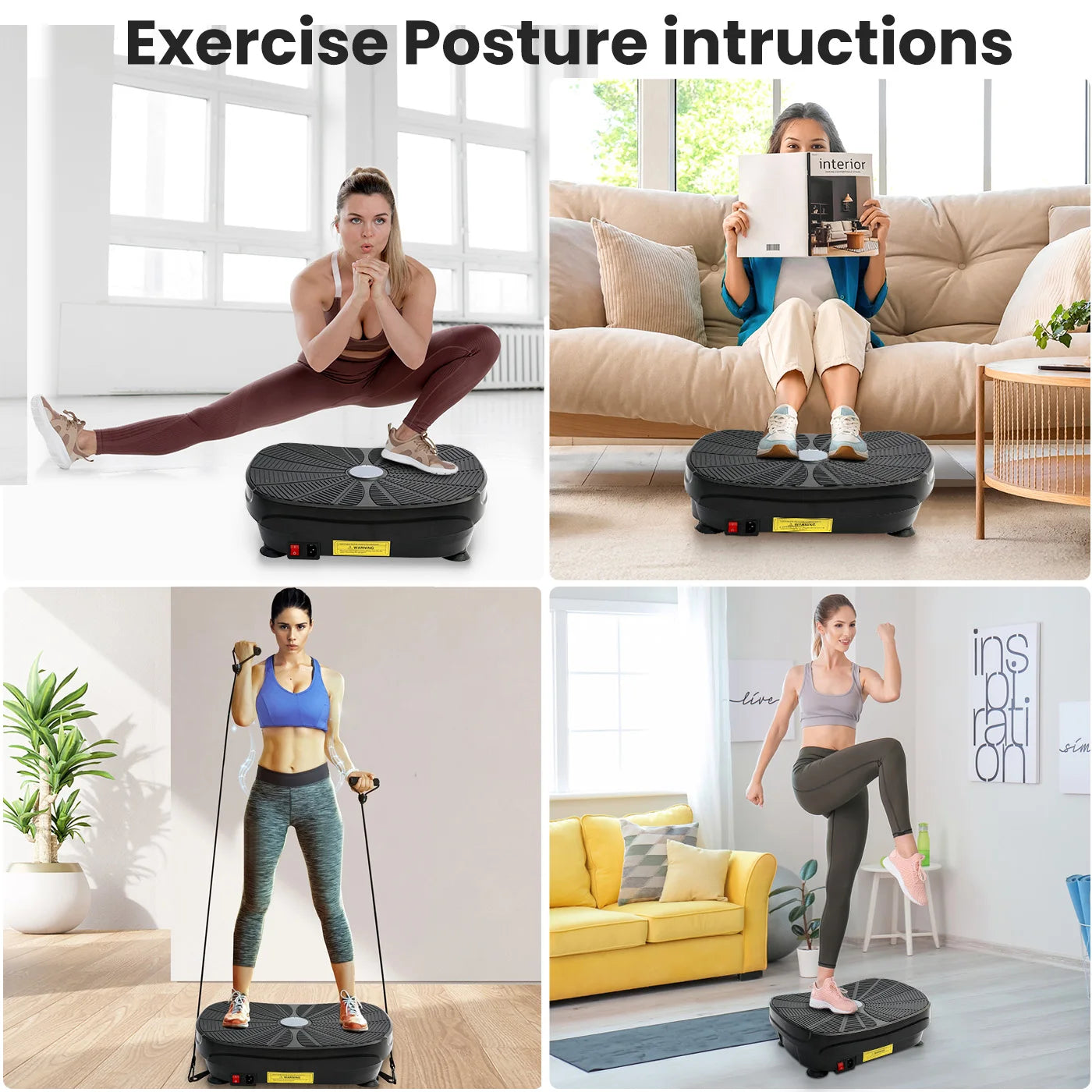 Vibration Plate Machine Whole Body Workout