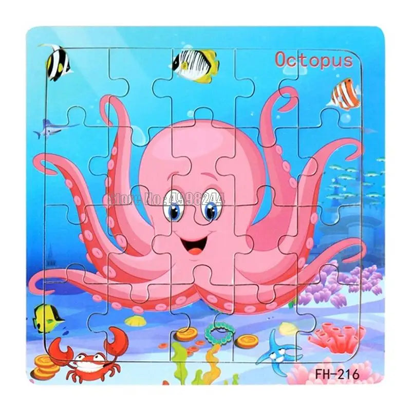 20pcs Wooden Educational Jigsaw Puzzle