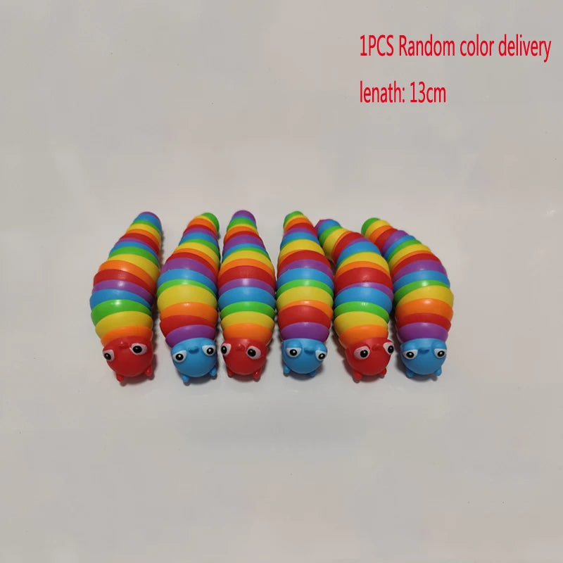 3D Slug Fidget Toy Colorful Slug Snail Toy